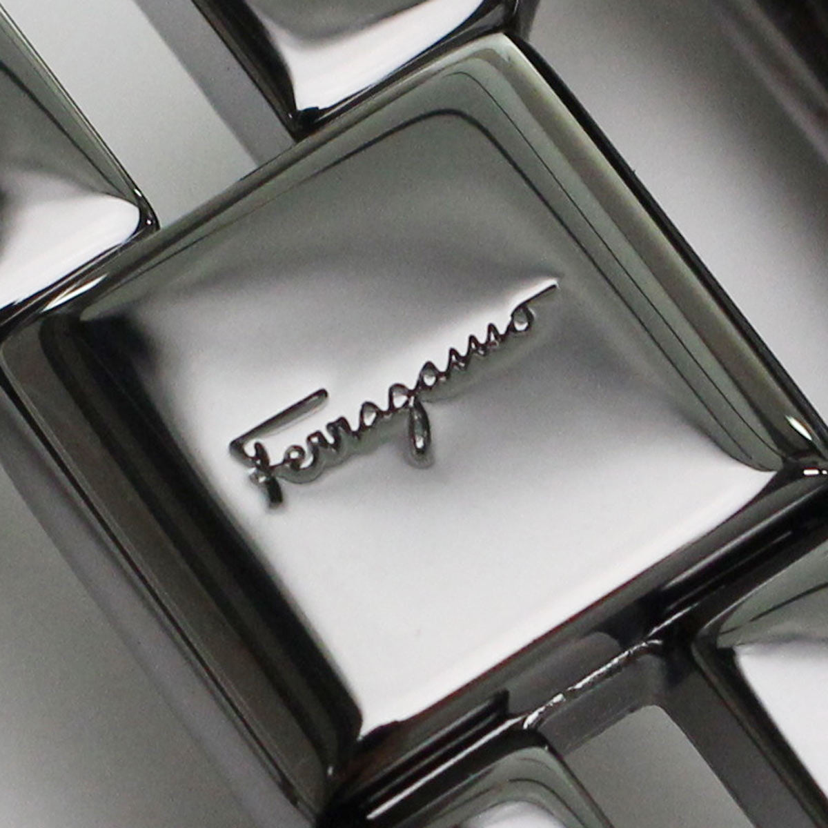 FERRAGAMO フェラガモ 67-9535 ベルト ブラック ブラウン系 メンズ
